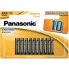 PANASONIC Alkalické baterie Alkaline Power LR03APB/10BW AAA 1,5V (Blistr 10ks)