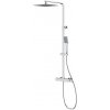 CERSANIT - Sprchový stĺp s termostatickou batériou CITY, hranatý, chróm S951-341
