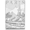 Vymalujsisam.sk Bodkovanie - Paríž, Francúzko Farba: Zelená, Veľkosť: 40x60cm, Rám: Na plastovej doske