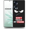 Picasee silikónový čierny obal pre Honor 70 - Angry Eyes - Transparent