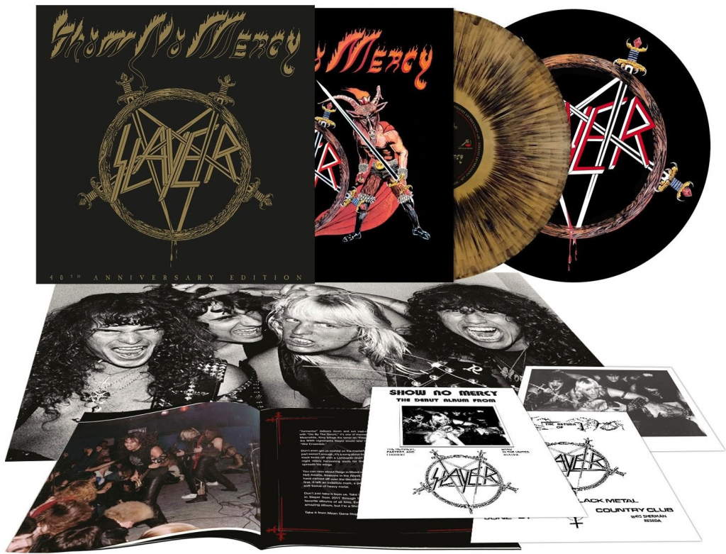 Slayer: Show No Mercy - 40th Anniversary Coloured Gold Blackdust Vinyl LP