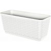 Prosperplast RATOLLA P Truhlík podmiskou 49,5x17x17,5cm. ratan biela DRL500P