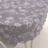 Biante Dekoračný oválny obrus PM-045 Zámocké kvety na pastelovo fialovom 140x160 cm