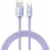 Baseus CAJY000405 Crystal Shine Series Datový, USB - USB-C 100W, 1,2m, fialový