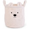 Childhome Kôš na hračky Teddy Off White 30x30x30 cm