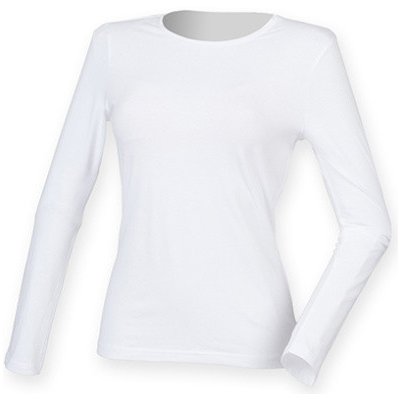 Sf Dámske tričko s dlhým rukávom SK124 White