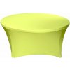 TENTino Elastický obrus STANDARD na okrúhly stôl 122 cm Farba obrusu: SVIETIVO ŽLTÁ / YELLOW
