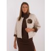 Dámska bunda DHJ-KR-A8357.50 ITALY MODA Farba: Béžová, Veľkosť: UNI