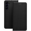 Knižkové puzdro Luna Carbon čierne – Samsung Galaxy A56