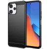 SES Ochranný silikónový karbón Xiaomi Redmi 12 4G - čierne