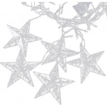 MULTISTORE JY-WD-007 BLUE Vianočný svetelný záves snehové vločky a hviezdy