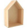 ČistéDrevo Drevená polička domček - stredná