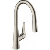 Hansgrohe Talis M51 - Drezová batéria M5116-H160 s výsuvnou spŕškou, sBOX, vzhľad nehrdzavejúcej oce - 73850800