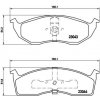Sada brzdových platničiek kotúčovej brzdy BREMBO P 11 008