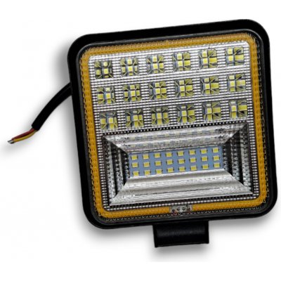 Pracovné LED svetlo 126W DVOJFARBA – Biela a oranžová CREE 42 LED