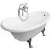 Besco Otylia voľne stojaca vaňa, chrómové nohy Dĺžka vane: 160 cm, WKO-160W-CH