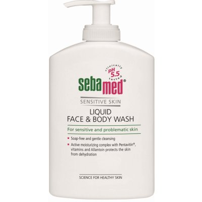 Sebamed Jemná umývacia emulzia na tvár a telo s pumpičkou Classic(Liquid Face & Body Wash) 400 ml