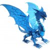 Metal Earth 3D puzzle Modrý drak (ICONX) 89 ks