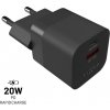 Fixed Mini nabíjačka s USB-C a USB výstupom, podpora PD a QC 3.0, 20W, čierna FIXC20M-CU-BK