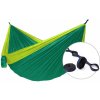 Hojdacia sieť Hamaka.eu Camping double + Slap Strap Farba: zelená