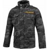 PitBull West Coast - pánska zimná bunda MONTEREY celá čierna kamufláž S