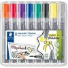 Popisovač na flipchart, mix sada, 2 2 5 mm, STAEDTLER Lumocolor 356, 8 rôznych farieb