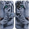 Peňaženkové kožené puzdro na Oppo A38 - Tiger