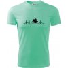 EKG bubeník - Pánske tričko Fantasy športové - 3XL ( Mätová )