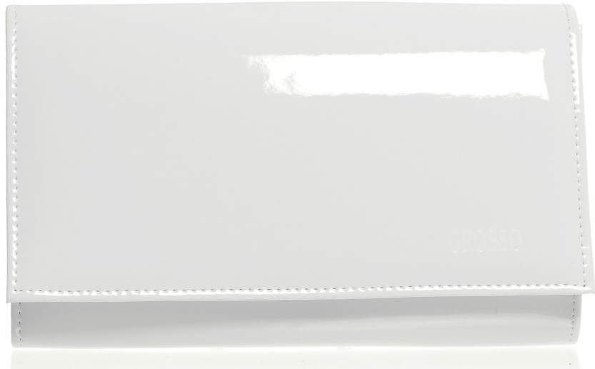 Grosso luxusní lakovaná listová kabelka psaní SP100 biela