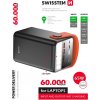 Externá batéria (Power Bank) SWISSTEN Power Line - 60000 mAh - 65W - čierna