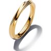 Pandora Pozlátený vlnitý prsteň Shine Essence 163888C00