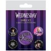 Pyramid International Sada placek Wednesday Nevermore