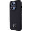 Obal DKNY PU Leather Stack Logo Magsafe Apple iPhone 14 Pro Max DKHMP14XPSMCSLK čierny