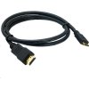 Kábel HDMI so zlatými konektormi 1 m - čierny