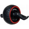 Koliesko na cvičenie DrFit tvrdé čierne z plastu