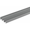 Hettich Horné koľajnice pre posuvné dvere skrine SlideLine 16plus, strieborná, 2
