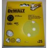 DeWALT DT3116 KOTÚČE BRÚSNE + SUCHÝ ZIPS,125mm K180 25KS