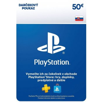 PlayStation Store predplatená karta 50 €