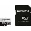 Transcend 512GB microSDXC 340S UHS-I U3 V30 A2 3D TLC (Class 10) paměťová karta (s adaptérem), 160MB/s R, 125MB/s W