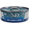 N&D CAT OCEAN Adult Tuna & Sardine & Shrimps 70 g