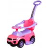 Mamido Mamido Odrážadlo Sport Car s vodiacou tyčou 3v1 ružové