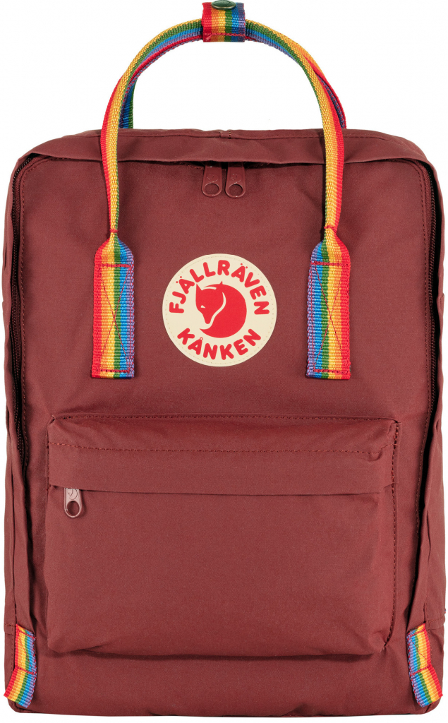 Fjällräven Kanken Rainbow Ox Red-Rainbow 16l Patternl