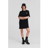 ŠATY KARL LAGERFELD IKONIK 2.0 PATCH T-SHIRT DRESS BLACK