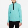 Juniorská mikina Nike Golf DF VICTORY Half Zip TOP tyrkysová S