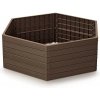 Prosperplast Vyvýšený záhon BASE WOODY hnědý 148 cm