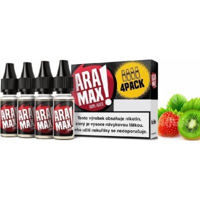 Aramax 4Pack Strawberry Kiwi e-liquid 4 x 10 ml 3mg