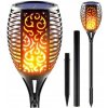 Solárna lampa POCHODNÁ s efektom plameňa 12 LED P-200