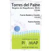 mapa Torres del Paine 1:75 t.