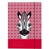 Kartónový obal s gumičkou A4 Herlitz Cute Animals Zebra