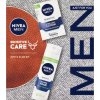 Nivea Men Face Sensitive Pleťový krém Sensitive OF15 75 ml, Čistiaci gél sensitive 100 ml a Sprchový gél Sensitive 250 ml Darčekové balenie